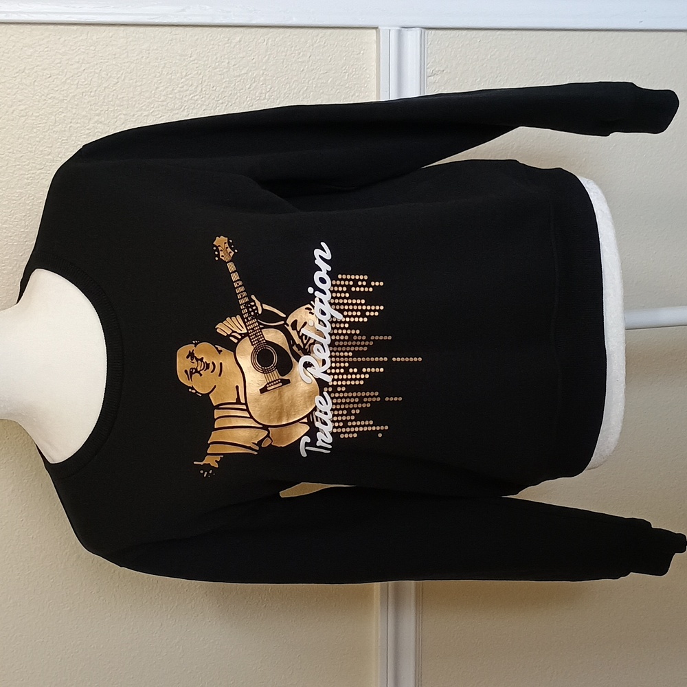 NWOT True Religion Black Sweatshirt